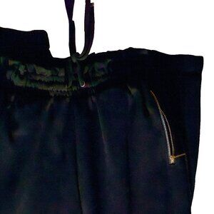Black Paper Bag/Jogger Style Pants; Size Small
